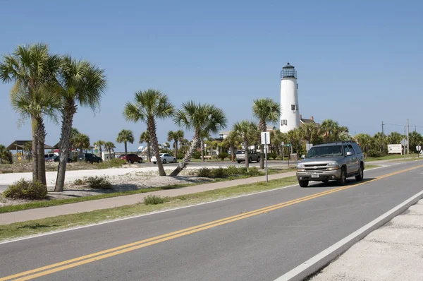 Vuurtoren George Eiland Noordwesten Florida Usa — Stockfoto