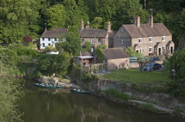 Nehir Severn Ironbridge Shropshire İngiltere'de İngiltere'de