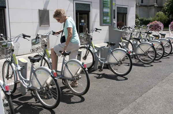 Ide Cykel Systemet Pau Staden Centrum Sydvästra Frankrike — Stockfoto