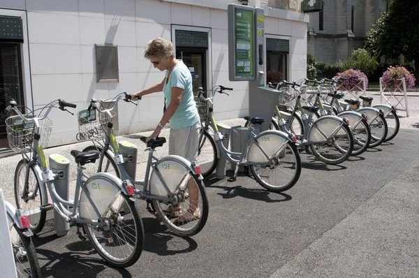 Ide Cykel Systemet Pau Staden Centrum Sydvästra Frankrike — Stockfoto