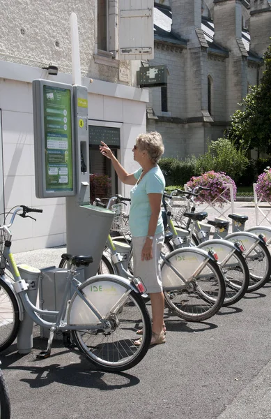 Ide Cykel Systemet Pau Staden Centrum Sydvästra Frankrike — Stockfoto