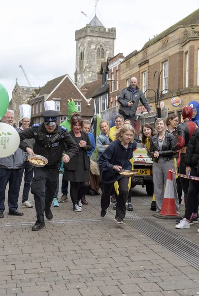 Salisbury Wiltshire Reino Unido Marzo 2019 Competidores Compitiendo Carrera Anual — Foto de Stock