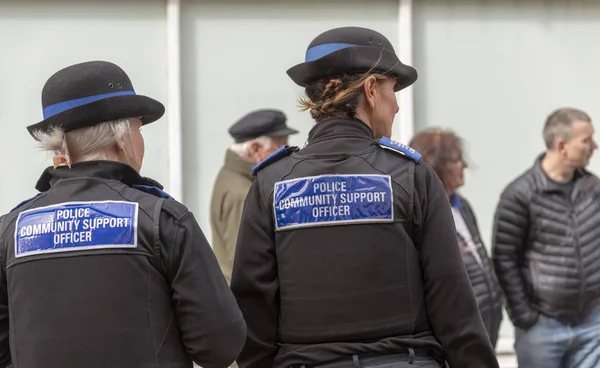 Salisbury Wiltshire Reino Unido Março 2019 Agentes Comunitários Apoio Policial — Fotografia de Stock