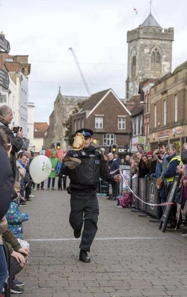 Salisbury Wiltshire Reino Unido Marzo 2019 Competidores Compitiendo Carrera Anual — Foto de Stock