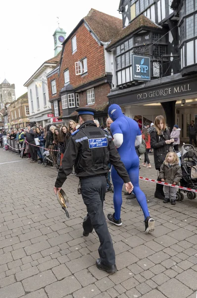 Salisbury Wiltshire Reino Unido Marzo 2019 Competidores Compitiendo Carrera Anual — Foto de Stock