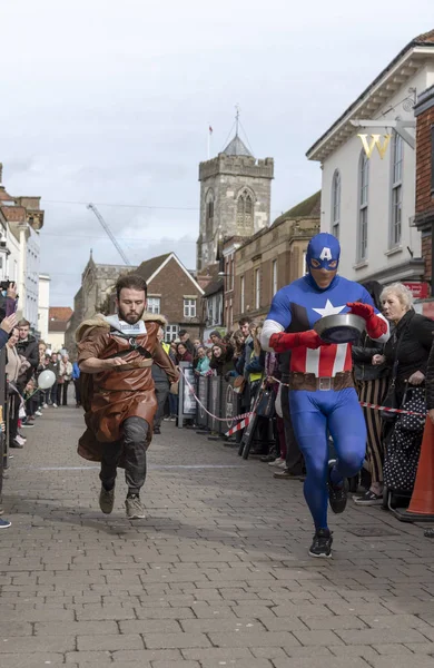 Salisbury Wiltshire Reino Unido Marzo 2019 Competidores Compitiendo Carrera Anual — Foto de Stock