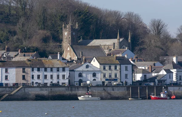 Appledore Észak Devon Anglia Egyesült Királyság Március 2019 Kis Folyóparti — Stock Fotó