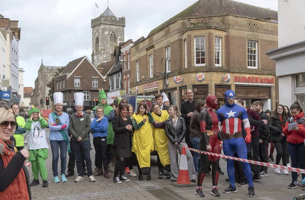 Salisbury Wiltshire Inglaterra Reino Unido Marzo 2019 Los Competidores Carrera — Foto de Stock