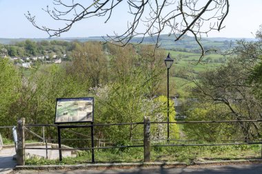 Shaftesbury, Dorset, İngiltere, İngiltere. Nisan 2019. Shaftesbury Mirası Yolu.