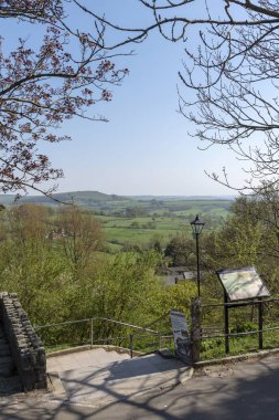 Shaftesbury, Dorset, İngiltere, İngiltere. Nisan 2019. Shaftesbury Mirası Yolu.