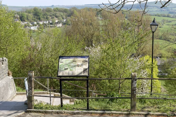 Shaftesbury, Dorset, İngiltere, İngiltere. Nisan 2019. Shaftesbury Mirası Yolu.