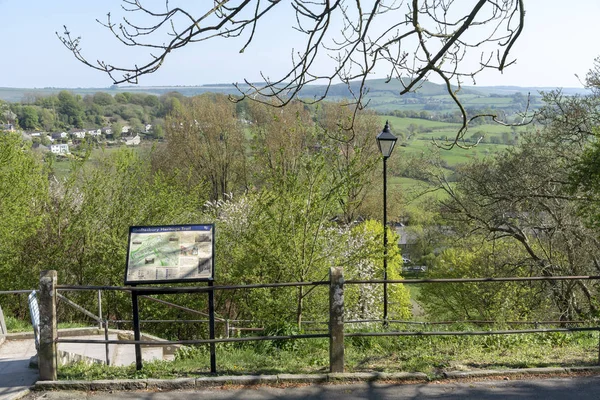Shaftesbury, Dorset, İngiltere, İngiltere. Nisan 2019. Shaftesbury Mirası Yolu.