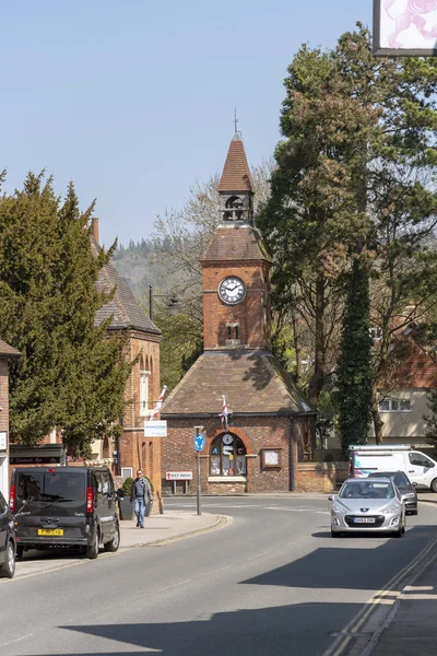温多佛 白金汉郡 英格兰 2019年4月 奇尔顿山地区的一个集镇 钟楼建于1842年 — 图库照片