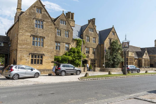 Broadway Worcestershire England August 2019 Lygon Arms Historic Hotel Main — Stock Photo, Image