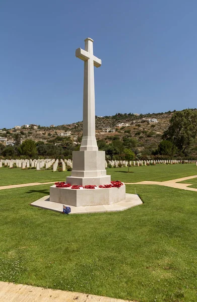 Suda Bay War Cemetery Kreta Grekland Juni 2019 Minnesmärken Till — Stockfoto