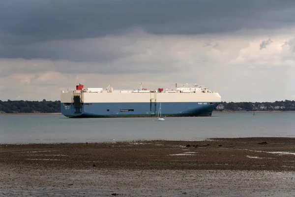 Southampton Water Inglaterra Reino Unido Setembro 2019 Navio Transporte Roro — Fotografia de Stock