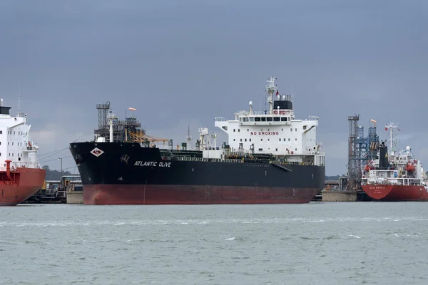 Southampton Water Anglia Wielka Brytania 2019 Września Chemikalia Produkty Naftowe — Zdjęcie stockowe
