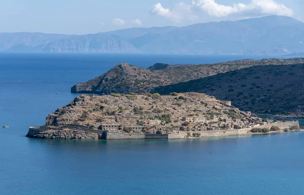 Isla Spinalonga Creta Grecia Octubre 2019 Una Visión General Antigua — Foto de Stock