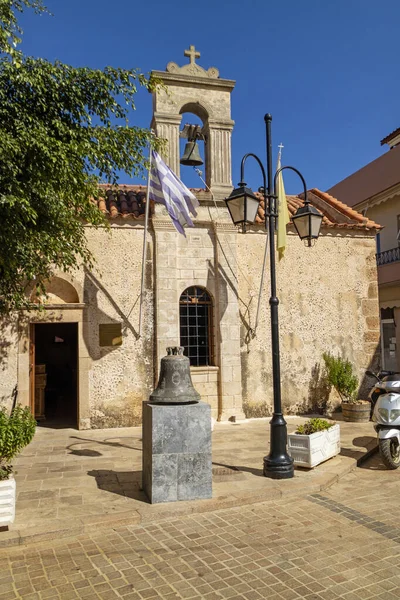 Malia Crete Greece October 2019 Agios Dimitrios Church Old Town — Stock Photo, Image