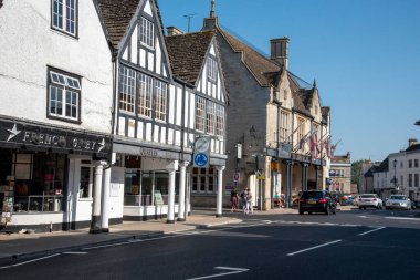 Tetbury, Gloucestershire, İngiltere. İngiltere 'nin Tetbury Gloucestershire kentindeki tarihi bina. Popüler bir İngiliz kasabası. 