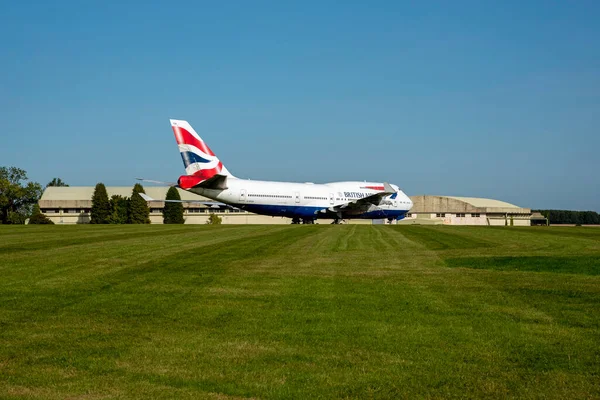 Kemble Gloucestershire England Storbritannien 2020 British Airways 747 Flygplan Ställer — Stockfoto