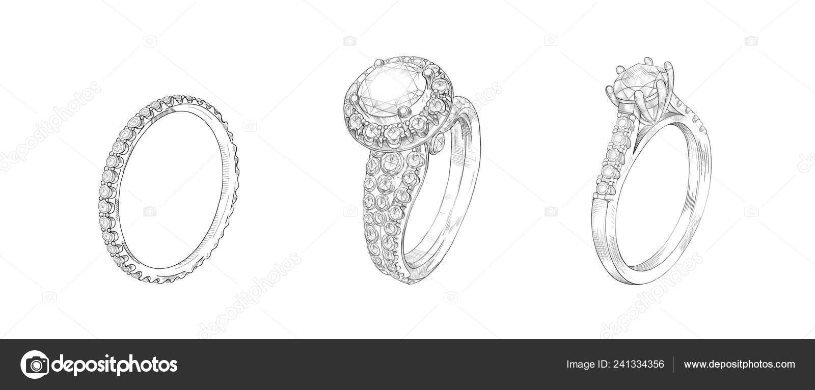 Engagement rings drawing Vectors & Illustrations for Free Download | Freepik