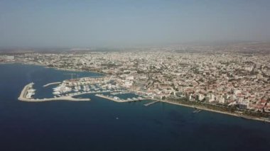 Gökten Yunan deniz dikey pan