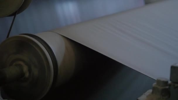 Máquina de fabricación de papel — Vídeo de stock
