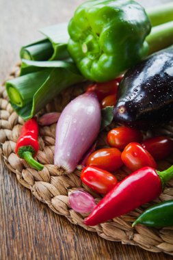 Sebze madde kurulu - patlıcan, kabak, biber, kırmızı biber