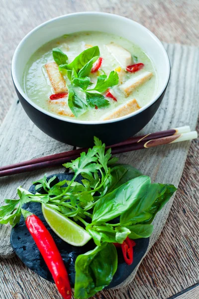 Vegetarian Thai Green Curry — Stock Photo, Image