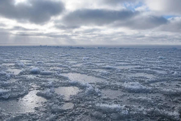 Hielo Congela Invierno Superficie Gran Cuerpo Agua —  Fotos de Stock