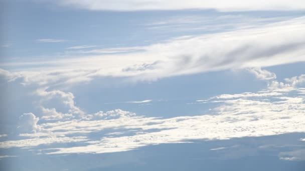 Видом Море Аероплана Побачити Красиві Sky Хмари Спокійним Розслабленого Таїланду — стокове відео