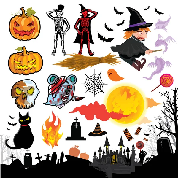 Icono de Halloween tema — Archivo Imágenes Vectoriales