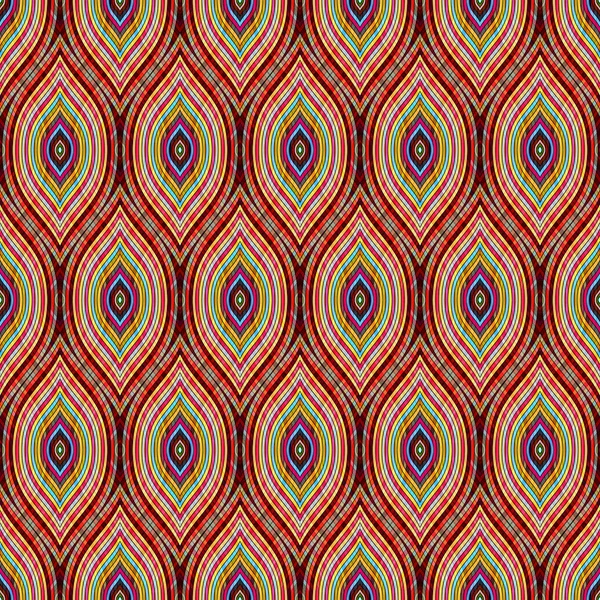 Nahtloses Ogee Muster Welliges Geometrisches Ornament Druck Für Textilien Elegante — Stockfoto