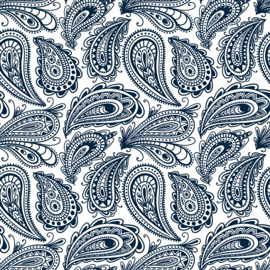 Dikişsiz desen desenli. Çizilmiş doodle süsleme. Oryantal motifler. Dantel Tekstil için yazdırma.