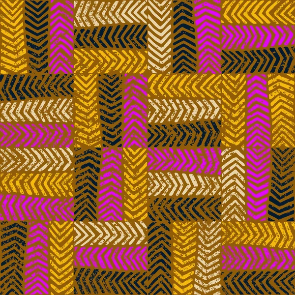 Nahtlose geometrische abstrakte Muster. Vintage-Druck von Reifen impri — Stockvektor
