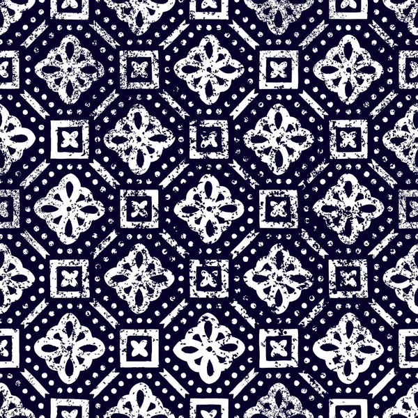 Naadloze geometrische patroon. Vintage tegels afdrukken voor textiel. ETH — Stockvector