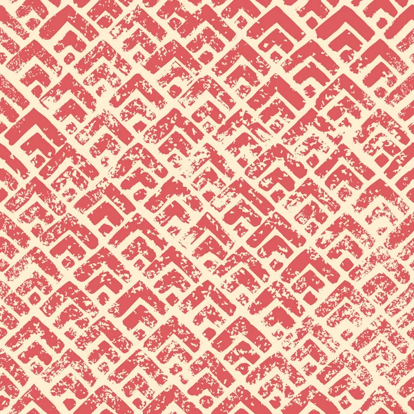 Nahtloses rosa und weißes Muster im Grunge-Stil. vintage print f — Stockvektor