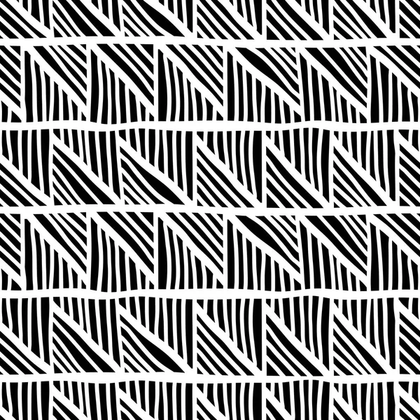 Jednoduché černé a bílé bezešvé vzor. Prokládaný tisknout pro texti — Stockový vektor