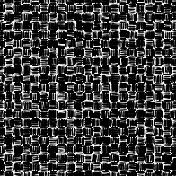 Ornamento geometrico ricamato. Macchie nere su uno sfondo bianco — Vettoriale Stock