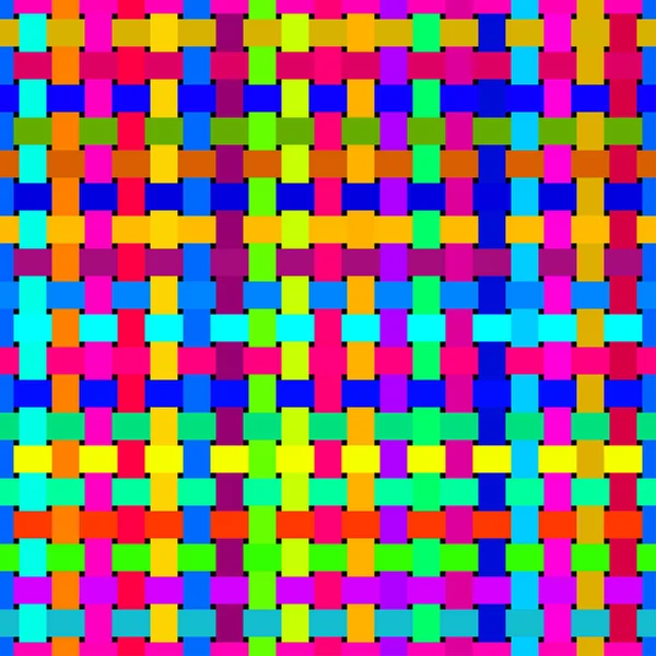 Rieten naadloze patroon. Kleurrijke geometrische sieraad. Bright pri — Stockvector