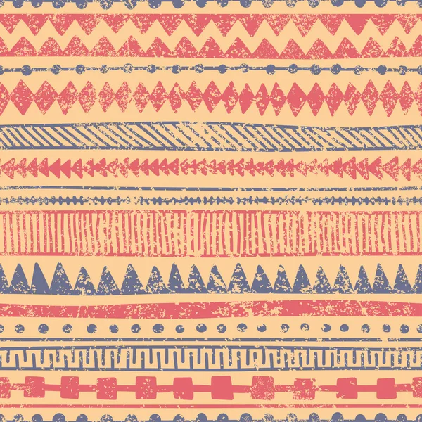 Ornamento etnico senza cuciture. Motivi aztechi e tribali. Disegno ornamentale — Vettoriale Stock