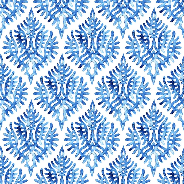 물없는 채색의 패턴이죠 섬유를 푸른색 — 스톡 사진