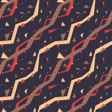 Kusursuz soyut desen. Tekstil, ambalaj ve duvar kağıtları için basit geometrik baskı.