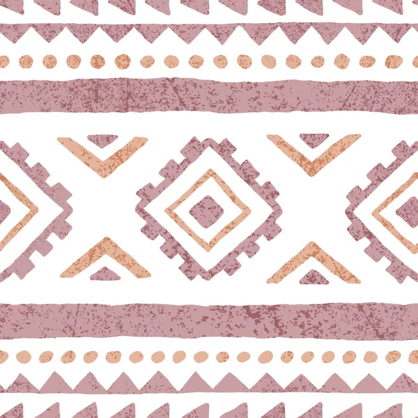 无缝几何图案 印刷你的纺织品 族裔和部落的动机 柔软的质感 — 图库矢量图片#