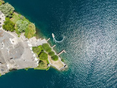 Lake Orta İtalya / Lago d'Orta dron tarafından