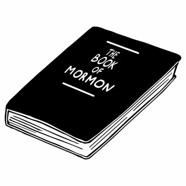 Mormon kitabı. Vektör İllüstrasyonu