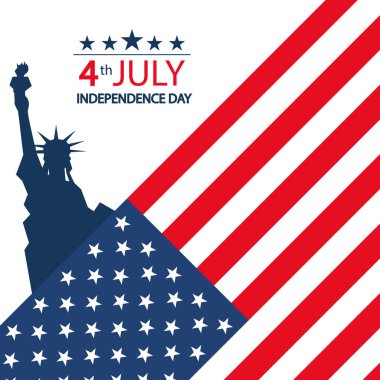 Abd Bağımsızlık Günü modern vektör illüstrasyon