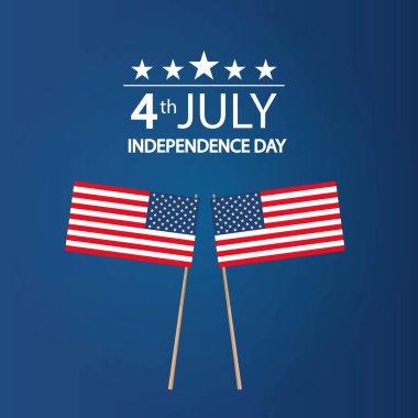 Abd Bağımsızlık Günü modern vektör illüstrasyon