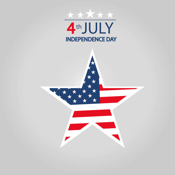Modern vector illustration of USA Independence Day